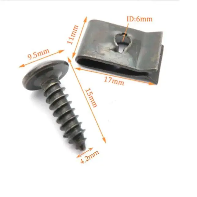 ATVS AND KARTS M4.8 x 16mm 20 BODY SCREWS FOR CHINESE SCOOTERS 