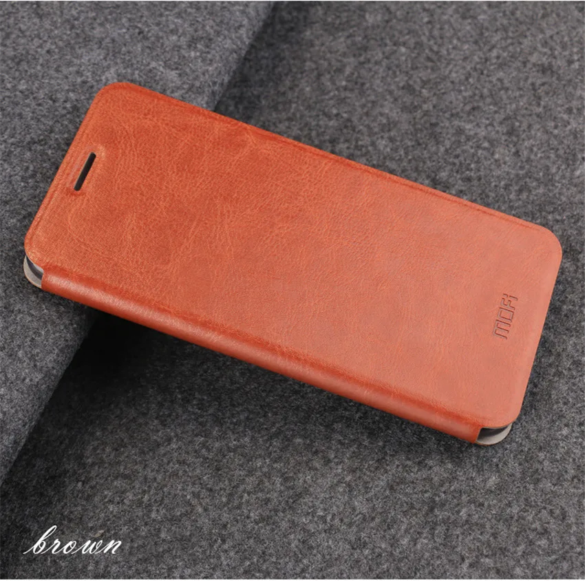 Чехол-книжка MOFI для Xiaomi Redmi 7A, высококачественный кожаный чехол-подставка для Xiaomi Redmi 7A - Цвет: Коричневый