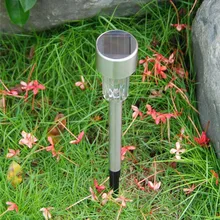 5/10 шт. светодиодный светильник на солнечной энергии из нержавеющей стали, водонепроницаемая лампа для газона на открытом воздухе, для сада, двора, SDF-SHIP