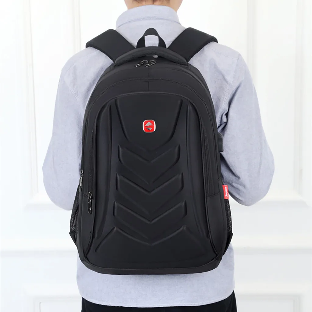 Fashion man laptop backpack Men's New Business Backpack Computer Bag Travel Backpack Clamshell Multifunctional#EX