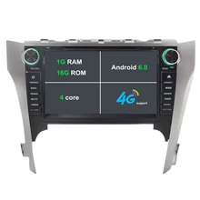 8 inch 1024*600 Android 6.0 Car DVD Radio GPS For Toyota Camry 2012 2013 2014 support DVR OBD 2 DAB 3G WiFi Free maps Camera
