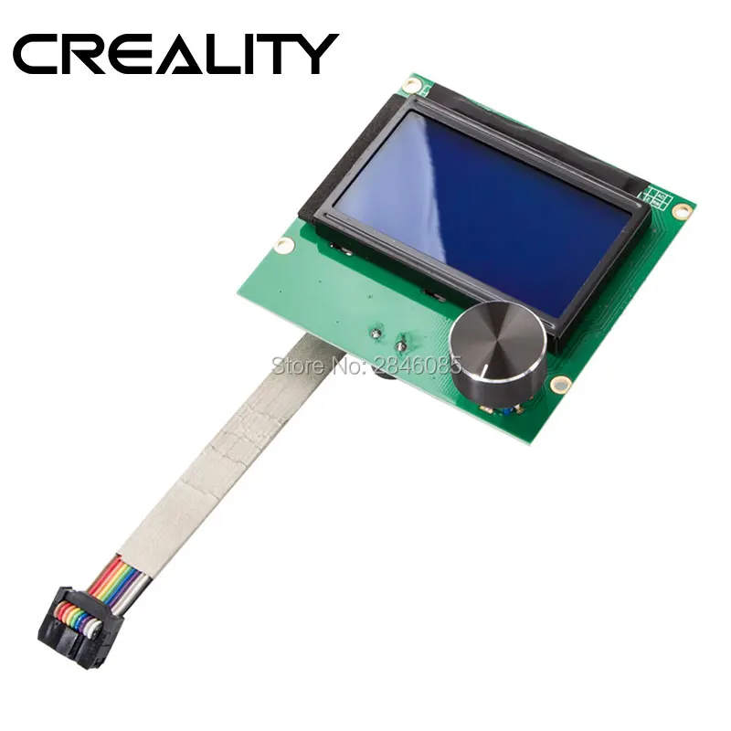 CREALITY 3d части принтера контроллер RAMPS lcd 12864 панель управления синий экран+ кабель для CREALITY Ender-3 Pro 3d принтер