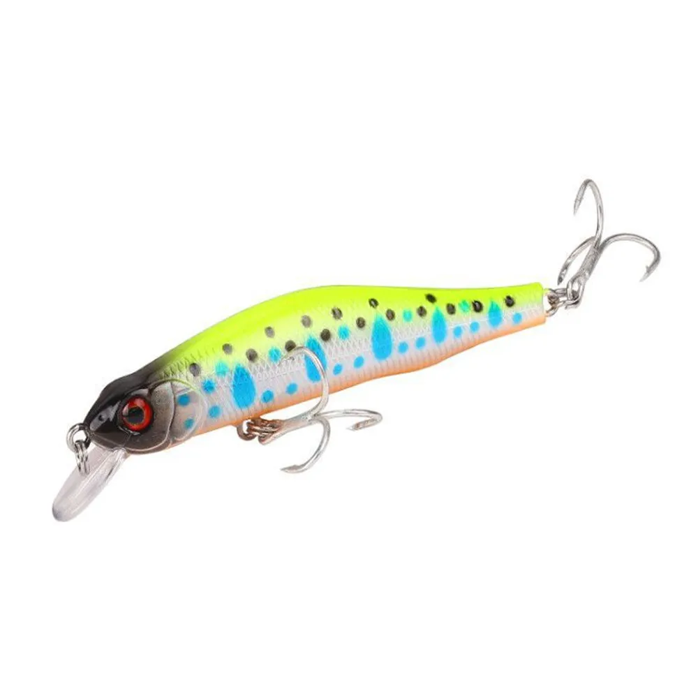 

1pcs Quality Minnow Fishing Lure Floating Hard Wobblers 8.5g 8cm Crankbait With BKB Hooks Pesca Artificial Trout Pike Carp