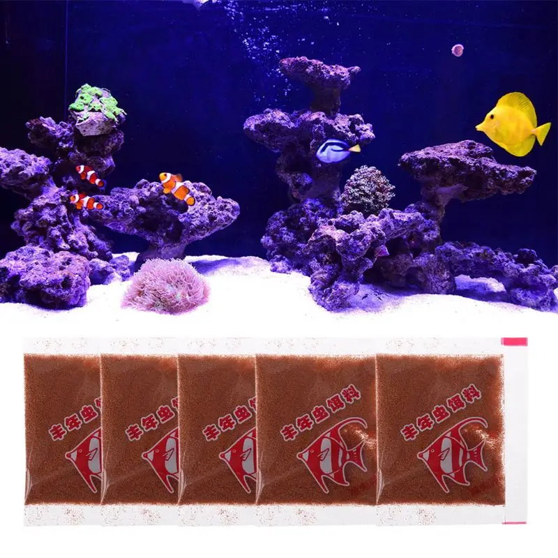 5Bags Aquarium Tropical Fish Healthy Food Shelling Brine Shrimp Eggs