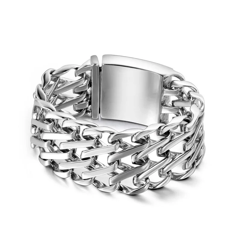 

2019 Promotion Erkek Bileklik The Role Ofing Is Tasted Can Be Customized Gothic Retro Swagger Wide Thick Steel Man Band Ce195