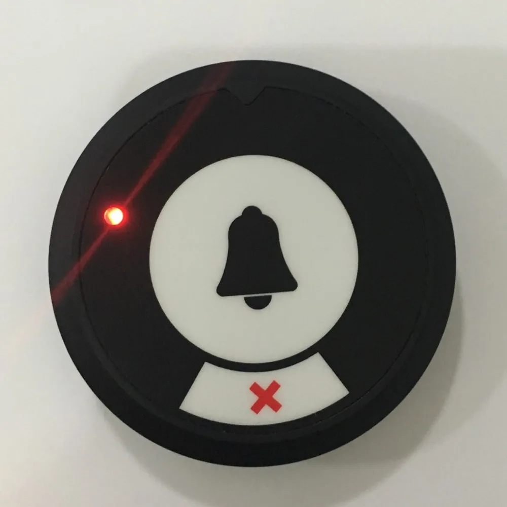 

Pocsag paging system transmitter, two keys icon call button, ,long range signal distance, 402-470Mhz, alpha pager call buzzer