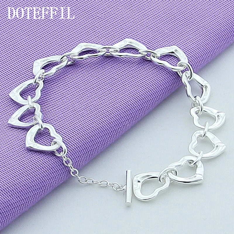 DOTEFFIL 925 Стерлинговое Серебро полная яркость для женщин очаровательные Свадебные