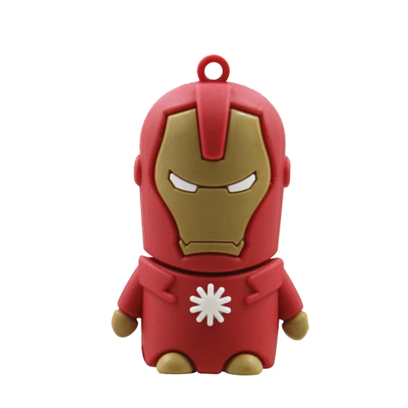 Мультфильм Супер Heros флешки Железный человек USB флэш накопитель 8 г 16 ГБ 32 64 флеш