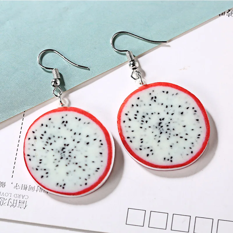 New fashion Acrylic earrings accessories fruit earrings Lovely Temperament Watermelon Strawberry Kiwi Long Earrings For Women New fashion Acrylic earrings accessories fruit earrings Lovely Temperament Watermelon Strawberry Kiwi Long Earrings For Women