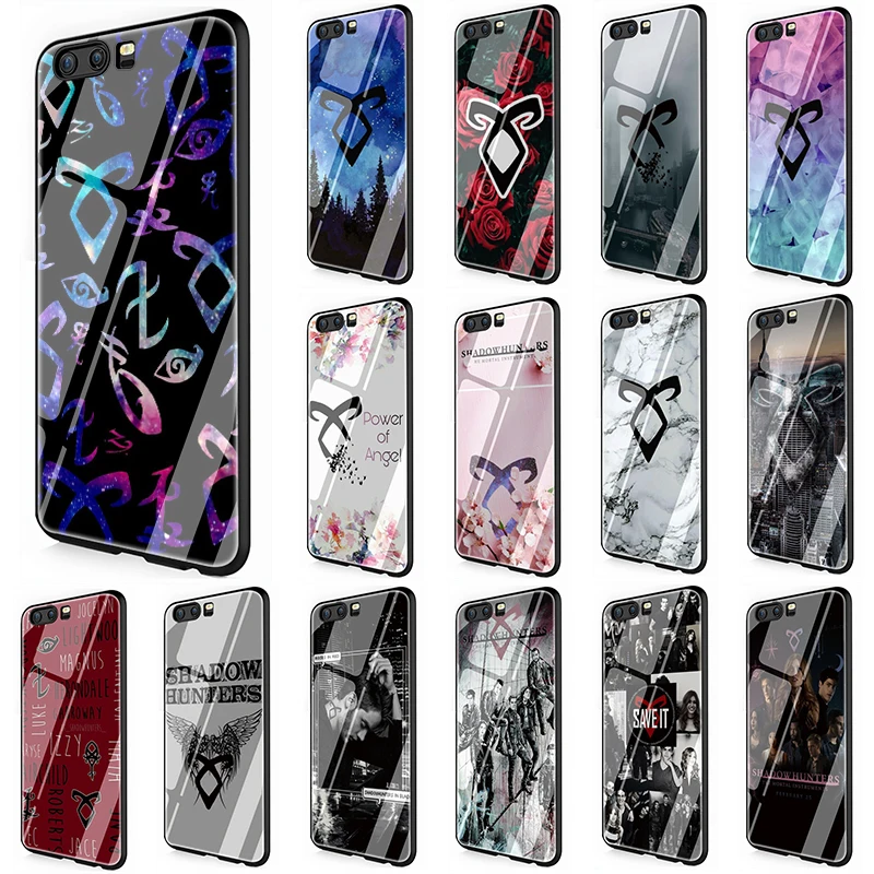 

Shadowhunters Tempered Glass phone case for Huawei Y6 Y9 P10 P20 Mate 20 Lite Pro P Smart Honor 9 10 Lite 7A Pro