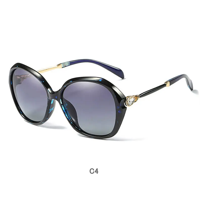 Квадратные Солнцезащитные очки для женщин поляриодные бредовые дизайнерские женские туфли в стиле ретро; овальные розовые очки Diamond оттенки UV400 Oculos De Sol Feminino - Цвет линз: 4
