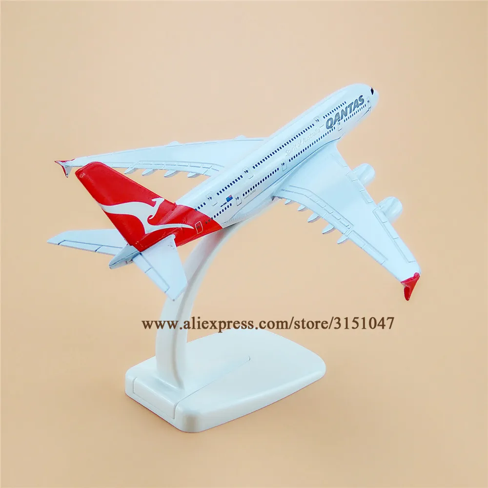 Модель самолета авиакомпании Qantas Spirit Of Australia A380 из металлического сплава модель