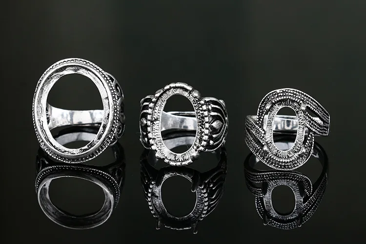 10*14 мм 13*18 мм DIY пчелиный воск Гальваническое кольцо из сплава популярное Открытое кольцо пустой