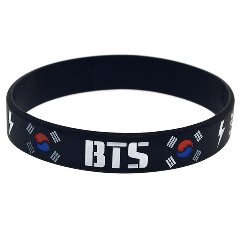 

BTS Silicone Bracelet Bangtan Boys Wristband Friendship Bracelet & Bangle For Women Men Jewelry Gifts