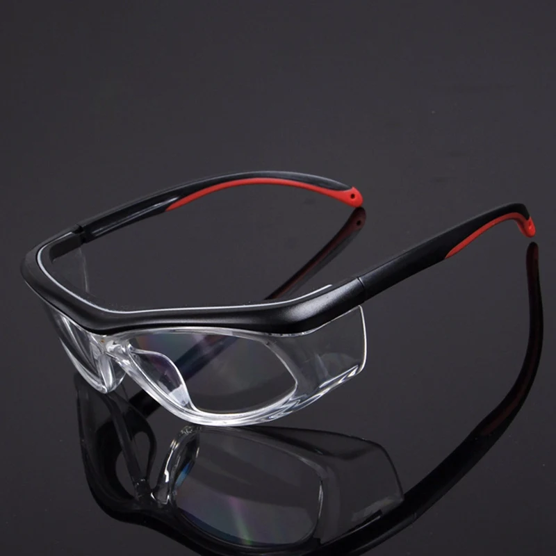 Work Safety Goggles Anti-Splash Wind Dust Proof Protective Glasses Optical Lens Frame For Research Cycling Eyes Protector - Цвет: RD