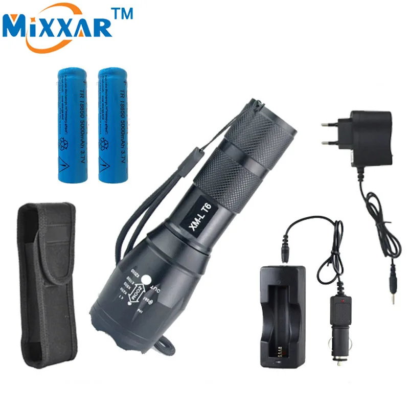 

ZK10 G700 mixxar Q250 T6 Led Flashlight Aluminum Zoom Torch Tactical light Lamp AAA 18650 Rechargeable Battery Dropshipping