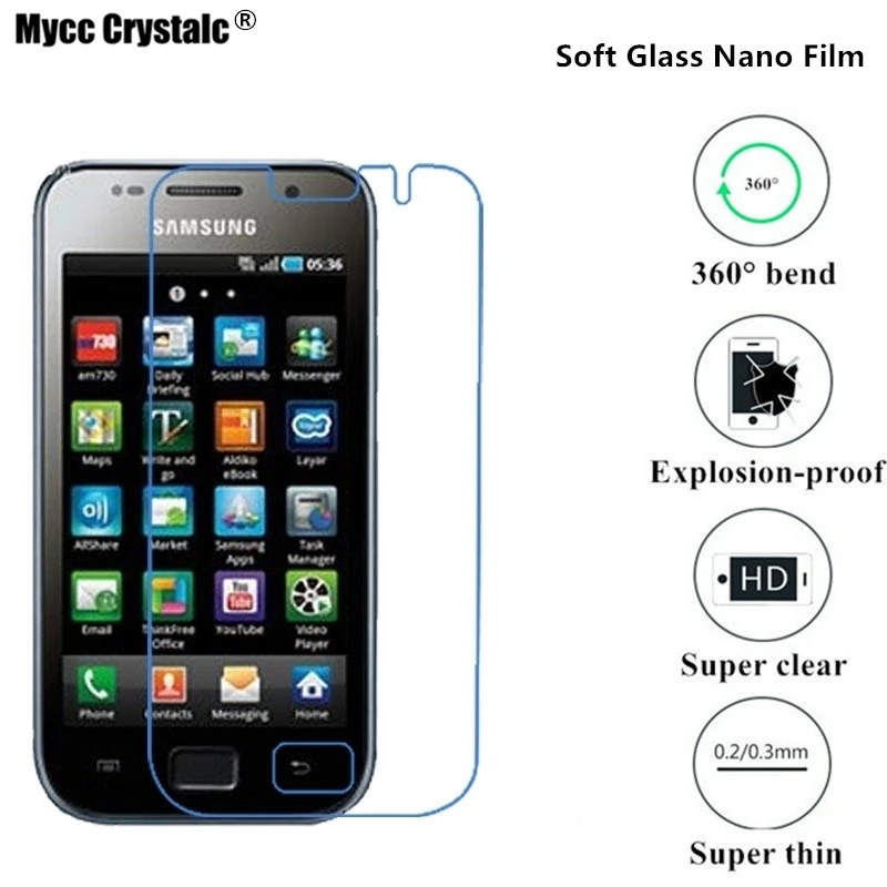

Super thin clear Nano Explosion-proof Soft Glass Protective Film For Samsung Galaxy SL I9003 I9008 i9008l Film Screen Protector