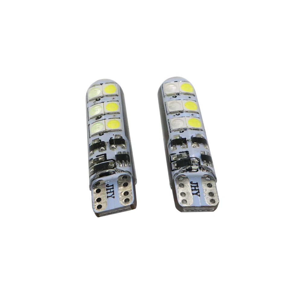 Двухцветный силиконовый чехол YSY T10 W5W 3030 12LED автомобильный парковочный фонарь