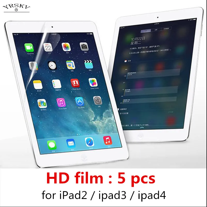HD protective film for Apple ipad 2/ipad 3/ipad 4 . YRSKV protective