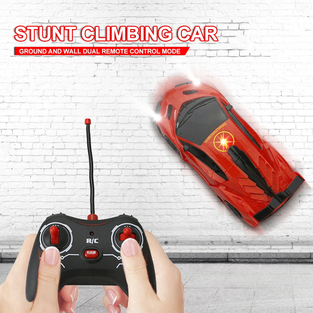 

2019 Creative RC Car Wall Racing Car Toys Climb Ceiling Climb Across the Wall Remote Control Car Toy RC Car Boy Christmas gift