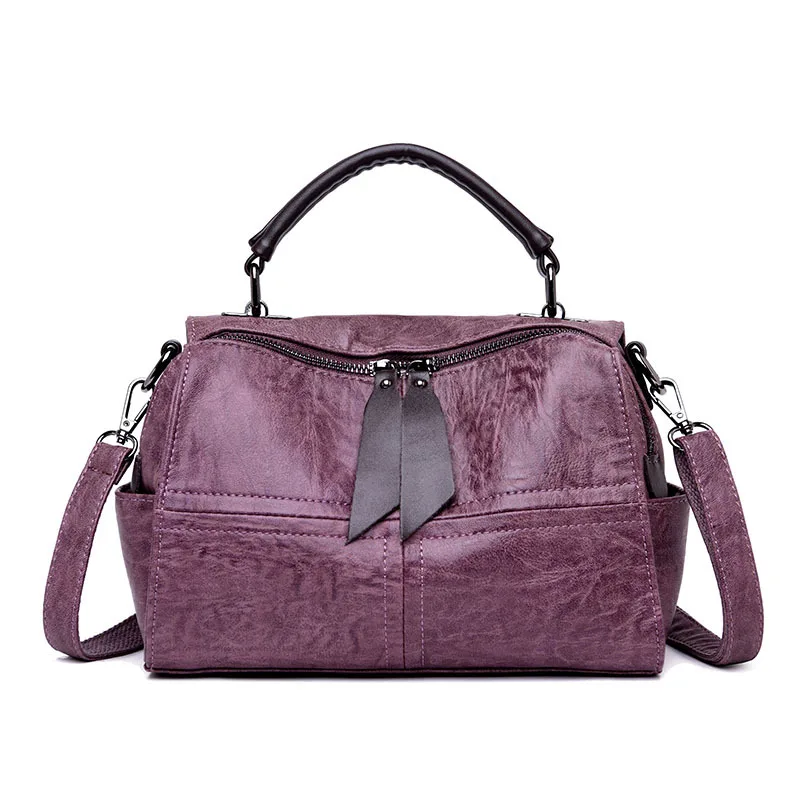 

BILLETERA New Women Oil Wax Leather Shoulder Messenger Cross Body BAGS