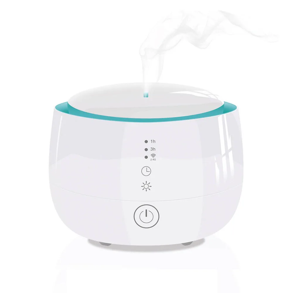 

WIFI Smart Essential Oil Aroma Diffuser Cool Mist Humidifier RGB LED Desk Lamp Alexa Google Home Voice APP Control EU Adapter