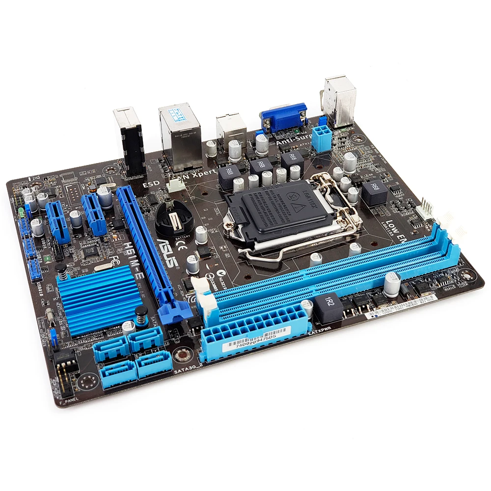 Skup Asus H61M E pulpitu płyta główna H61 gniazdo LGA 1155 dla rdzenia i3 i5 i7 DDR3 16G SATA2 USB2.0 Micro ATX oryginalne używane płyty głównej płyta główna