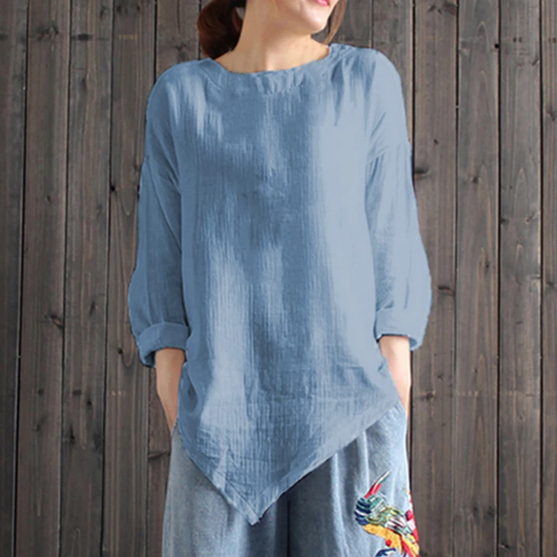 Cotton Linen Blouse (6)