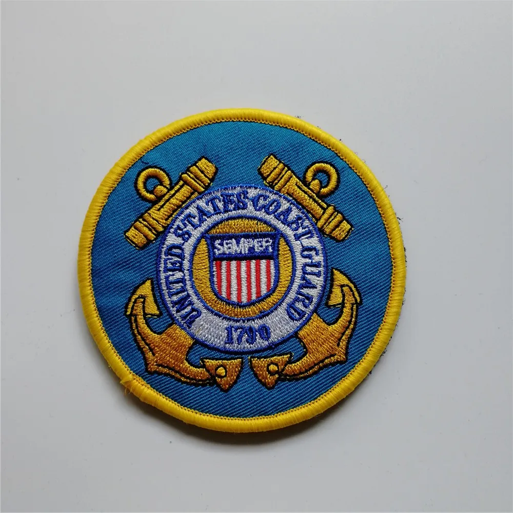 

United States Coast Guard seal Patch hook&loop Military patches USCG USA tactical combat morale for coat cloth