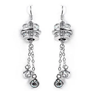 Jamie counter genuine Austrian crystal earrings radius tassel New OL US | Украшения и аксессуары