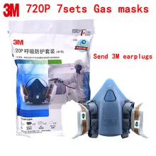 3 м 720P респираторная маска противогаз оригинальные производственная защитная маска Респиратор маска против живопись пестицидов органических пара Респиратор маска для лица