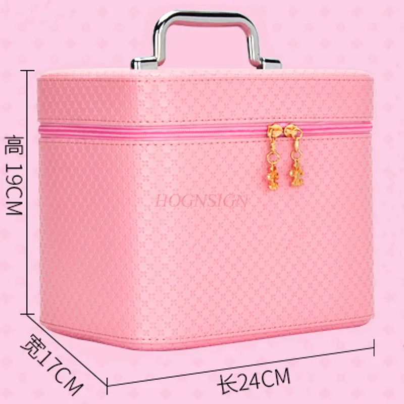 

New Cosmetic Bag Large Capacity Portable Cute Travel Home Mini Cosmetics Storage Box Makeup Pack Make Up Package Toiletry