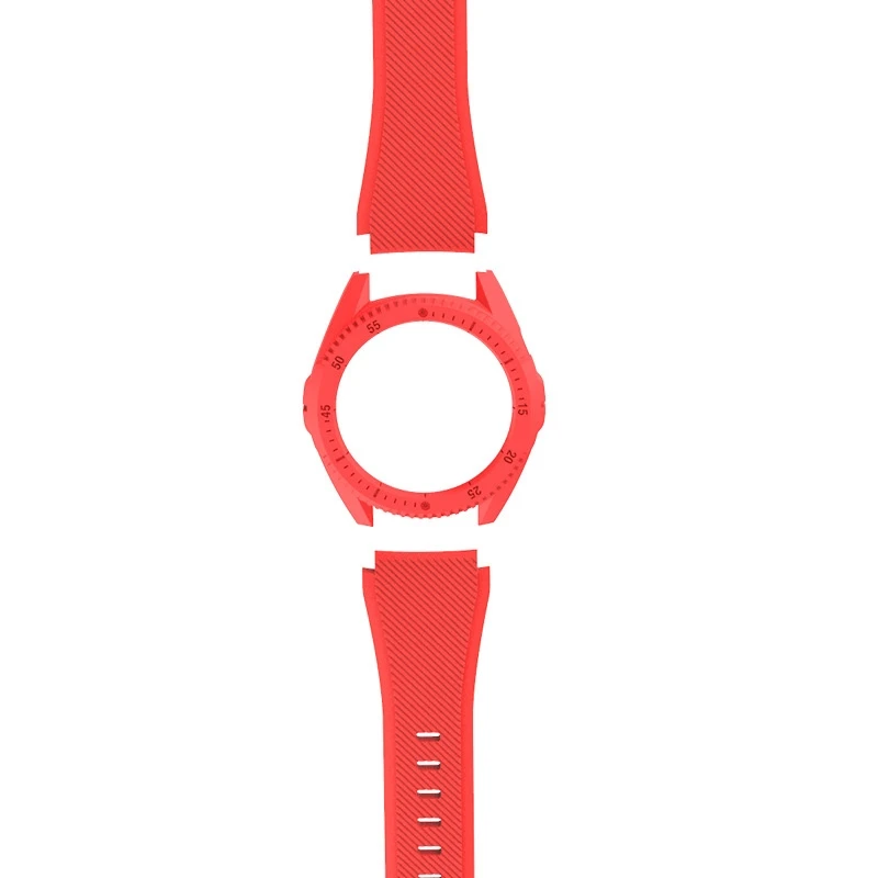 Red Для huawei watch GT 46 мм Смарт-часы PC чехол+ сменный ремешок наручные часы - Цвет: Red