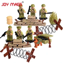JOY MAGS World War II Set US Commandos Brothers Team Marine Corps RPG Battlefield Building Blocks
