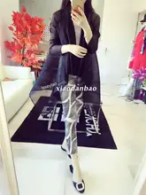 2017 fall new wrinkles pure color yarn loose women’s coat pleated coat free shipping