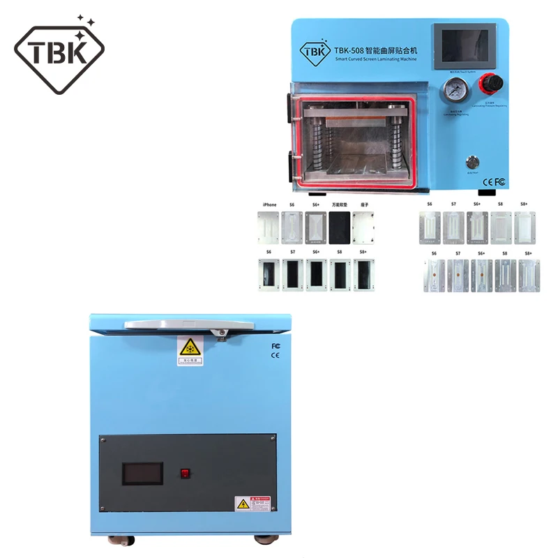 Умный изогнутый Вакуумный Ламинатор с ЖК экраном TBK 508 5 в 1 180C|Аксессуары для