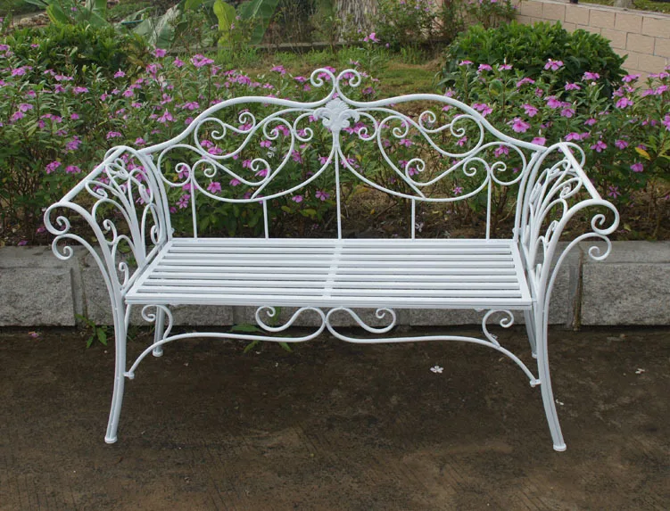European style garden wrought iron garden chairs outdoor ...