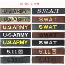 Военные нашивки с вышивкой армейский спецназ США 5,11 SAS тактическая Боевая повязка на руку значки аппликации нашивки для одежды с крюком и петлей