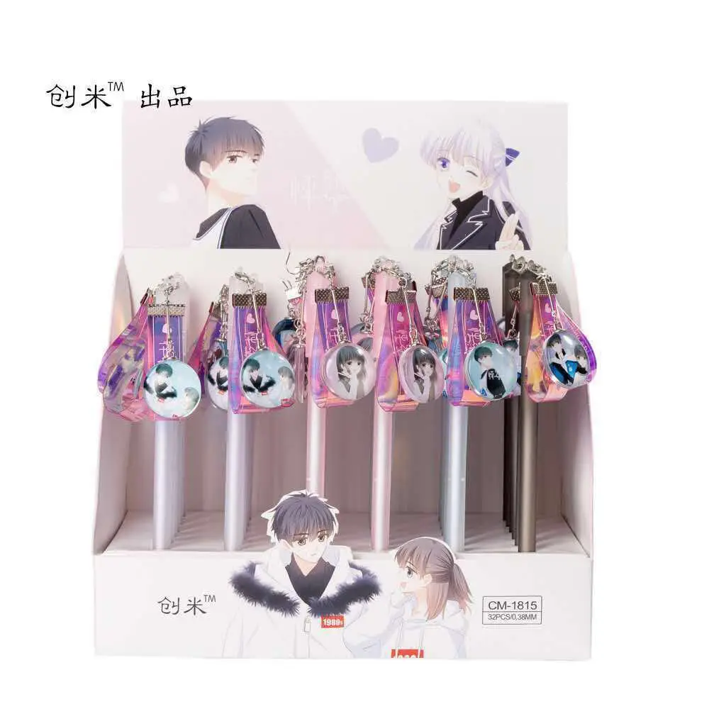 

36pcs Gel Pens Anime solitude personality black colored gel-ink pens for writing Cute stationery office school supplies