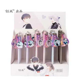 

36pcs Gel Pens Anime solitude personality black colored gel-ink pens for writing Cute stationery office school supplies