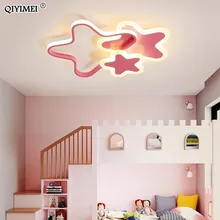 Светодиодный светильник-люстра для коридора, прихожей, детской комнаты, спальни, современный светильник с пультом дистанционного управления, белый, розовый цвет, люстры