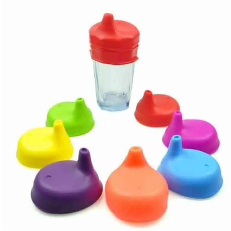 Креативные силиконовые крышки для детей, многоразовые силиконовые растягивающиеся герметичные чашки для детей, аксессуары для бутылок с водой