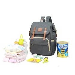 Bolsa de Pañales de Moda Mamá Maternidad Bolsas de Pañales Bebé de Gran Capacidad Mochila de Viaje Diseñador Bolsa de Enfermería Cuidado Del Bebé para Mamá Bolsa de Pañales de Moda Mamá Maternidad Bolsas de Pañales Bebé de Gran Capacidad Mochila de Viaje Diseñador Bolsa de Enfermería Cuidado Del Bebé para Mamá