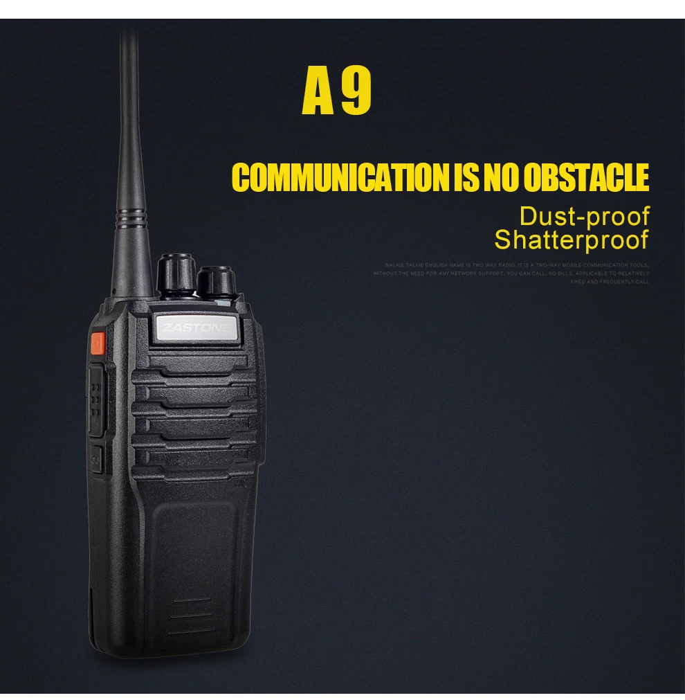 4 шт./лот A9 портативная рация UHF VHF 10 км Long Distance Двусторонняя радио FM трансивер Ручной Communicator мощный портативная рация