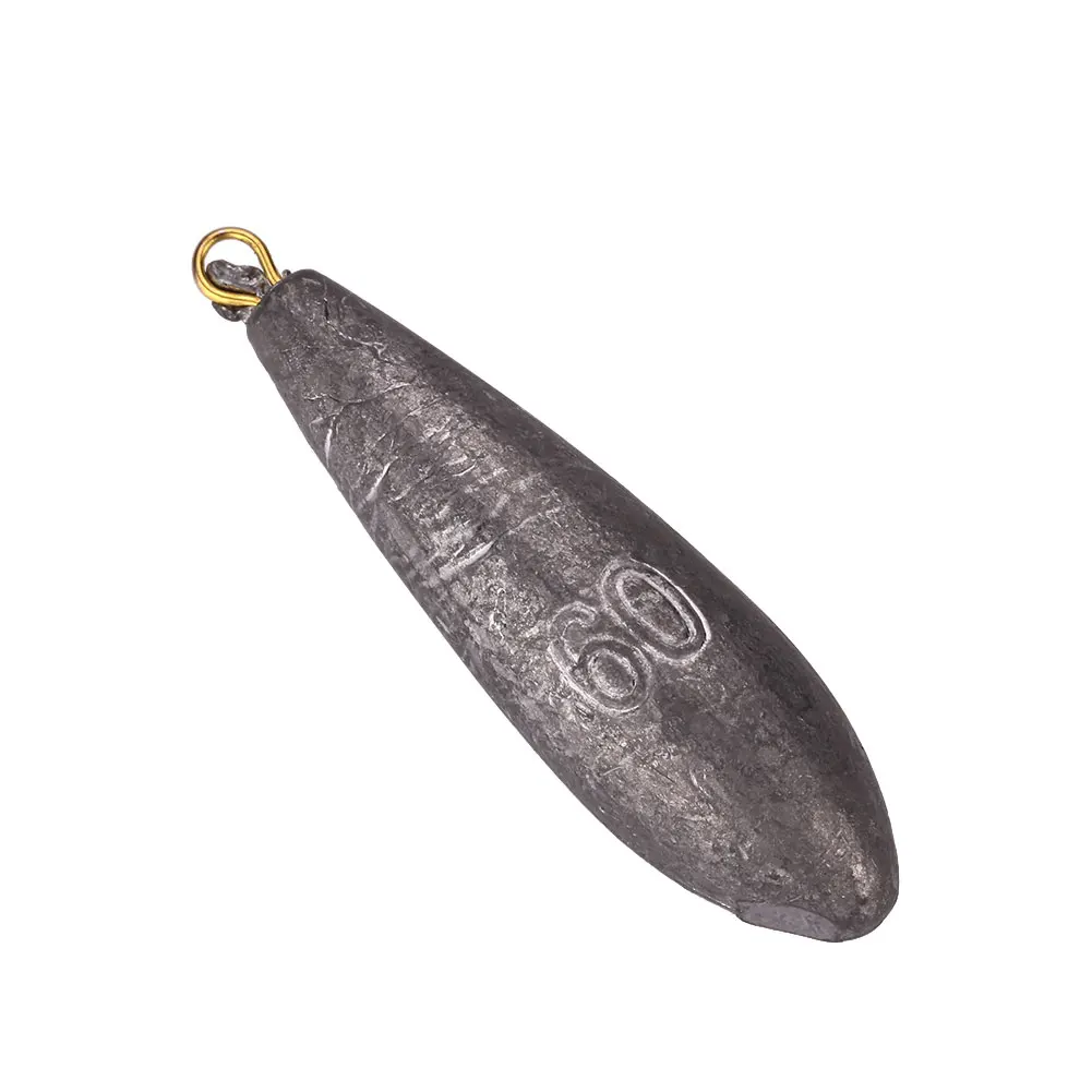 

Lead Weights Fishing Drop Sinkers Tackle with Loop 20g/40g/60g/80g Accessories