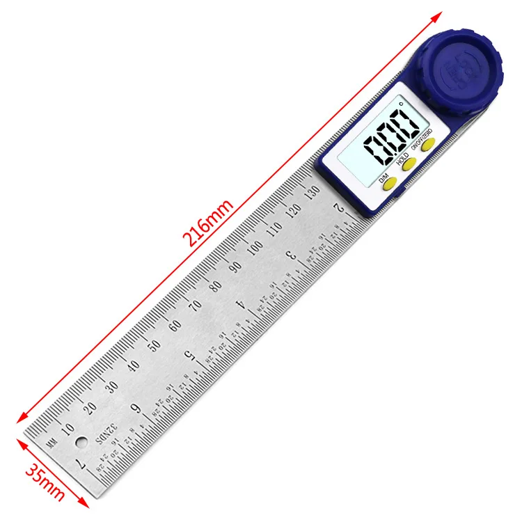 200 мм цифровой транспортир Инклинометр Гониометр уровень измерительный инструмент Электронный угловой датчик из нержавеющей стали угловая линейка