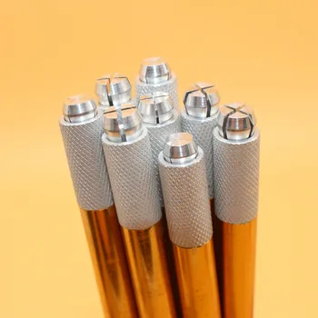 

10Pcs Handmade Manual Cosmetic Tattoo Pen Golden Eyebrow microneedling pen For Permanent Makeup 3D Eyebrow Embroidery Tattoo