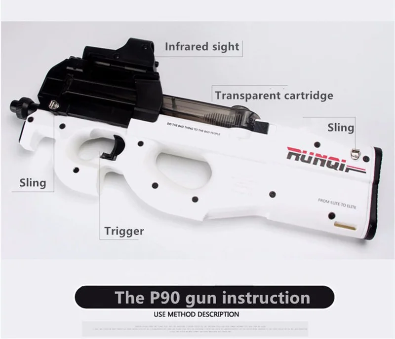 P90 электрический игрушечный пистолет Пейнтбол живой CS штурмовой Бекас оружие мягкая вода пуля пистолет с пулями для мальчика оружие игрушечный пистолет