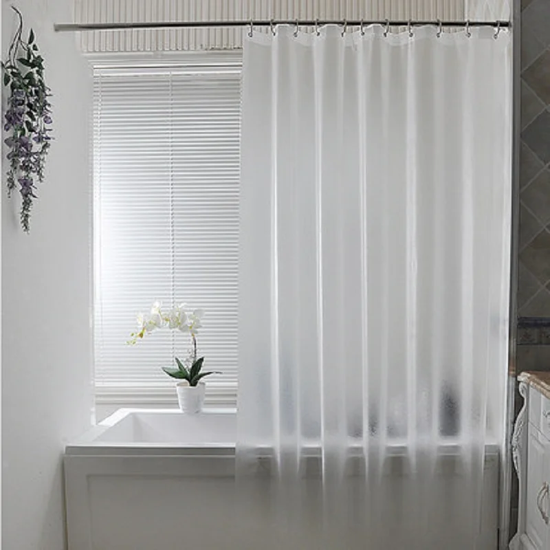 Buy Bath Shower Curtain Grind Arenaceous Translucent Solid Color