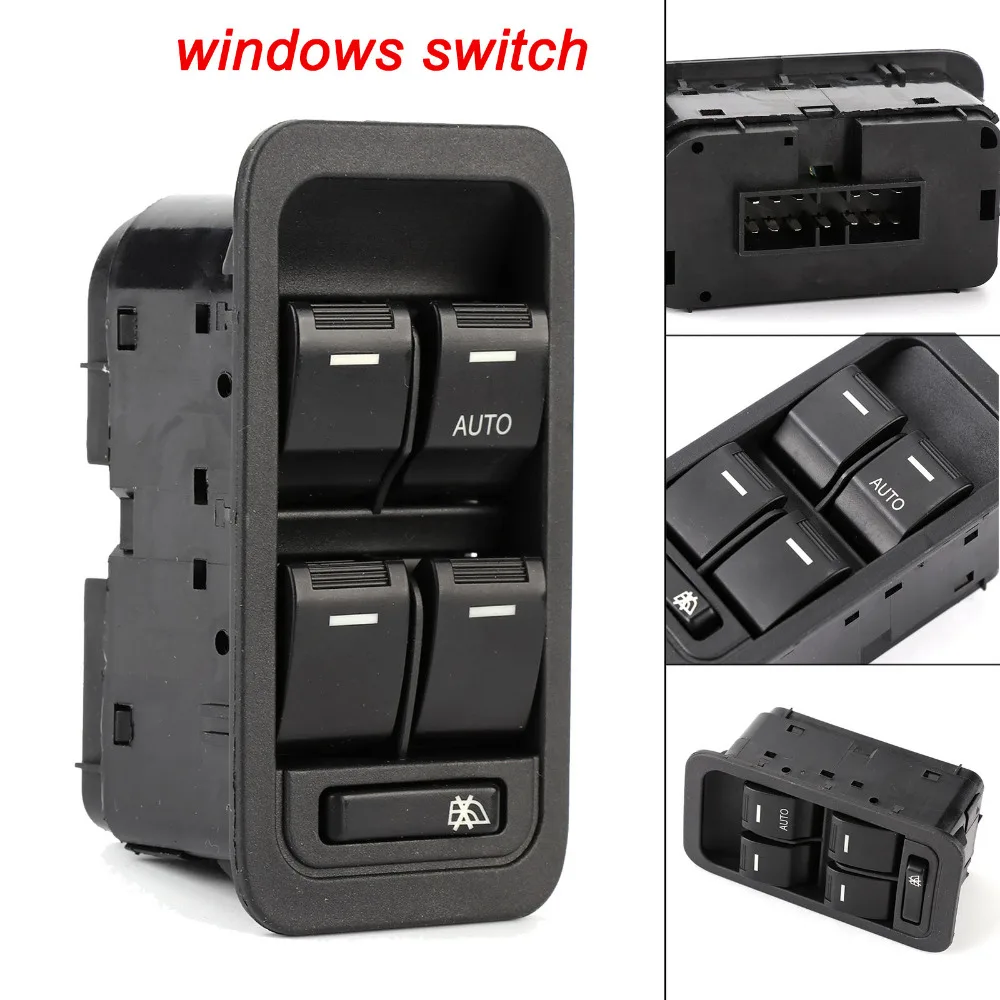 

TAIHONGYU Red Illuminated 13 Pin Master Power Window Switch for Ford Territory TX SX SY SZ